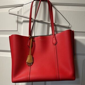 Tory Burch Red Leather Tote